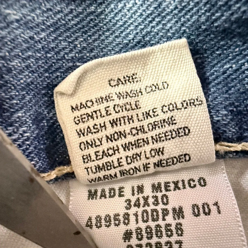 Polo Ralph Lauren Jeans‎ Mens 34x30 Blue Straight Leg Denim Americana Classic
